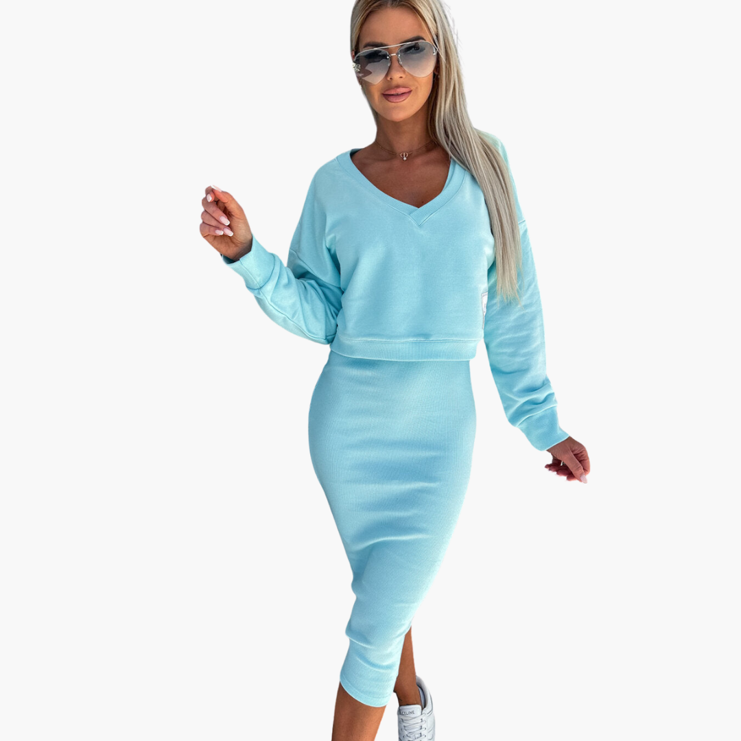 Eliza | Casual Sweatshirt and Dress Set