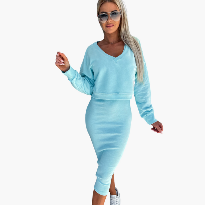 Eliza | Casual Sweatshirt and Dress Set