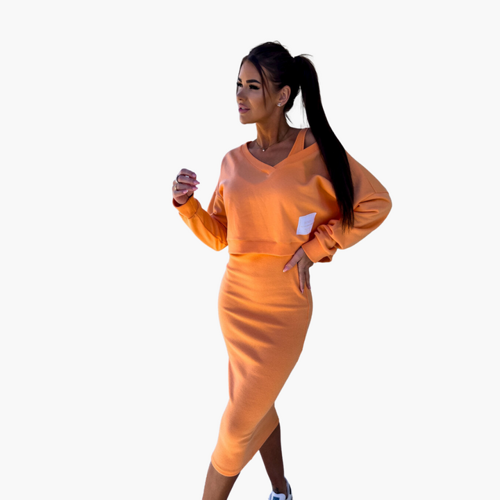 Eliza | Casual Sweatshirt and Dress Set
