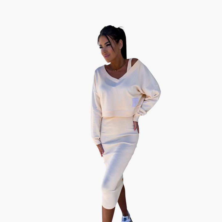 Eliza | Casual Sweatshirt and Dress Set