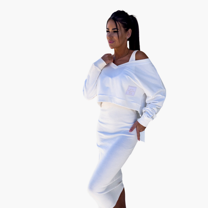 Eliza | Casual Sweatshirt and Dress Set