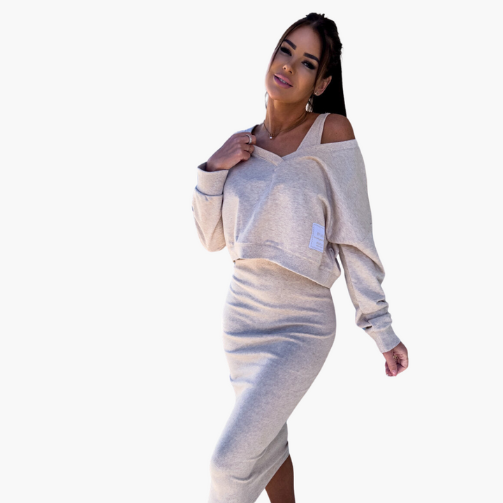 Eliza | Casual Sweatshirt and Dress Set