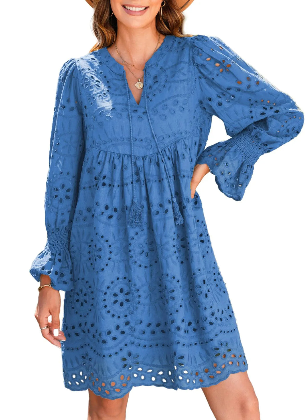 Kirelle - Breathable V-Neck Skirt Dress