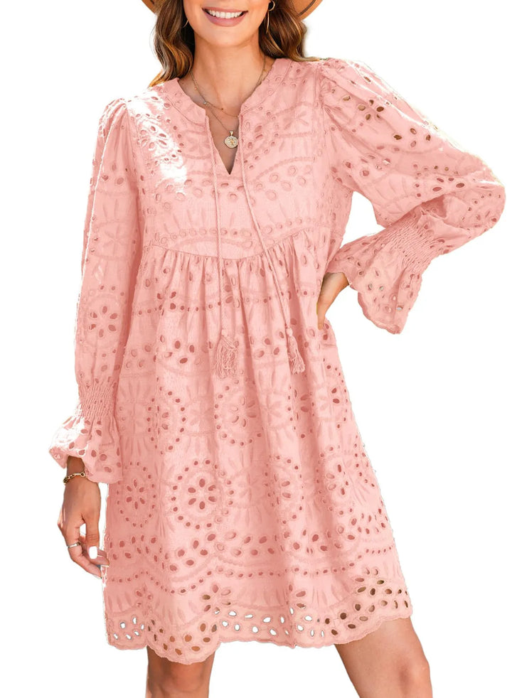 Kirelle - Breathable V-Neck Skirt Dress