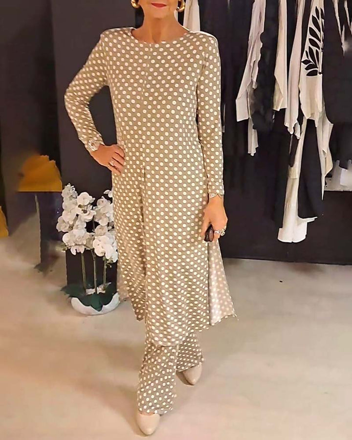 Polka™ | Dot Split Outfit  Women’s Chic Set