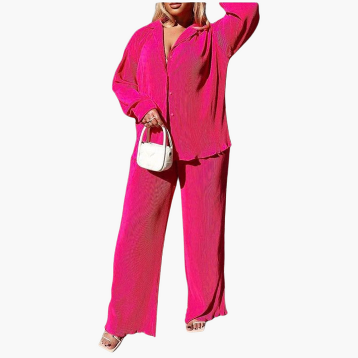 Jessi | Elegant Pleated Two-Piece Set