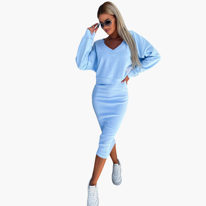 Eliza | Casual Sweatshirt and Dress Set