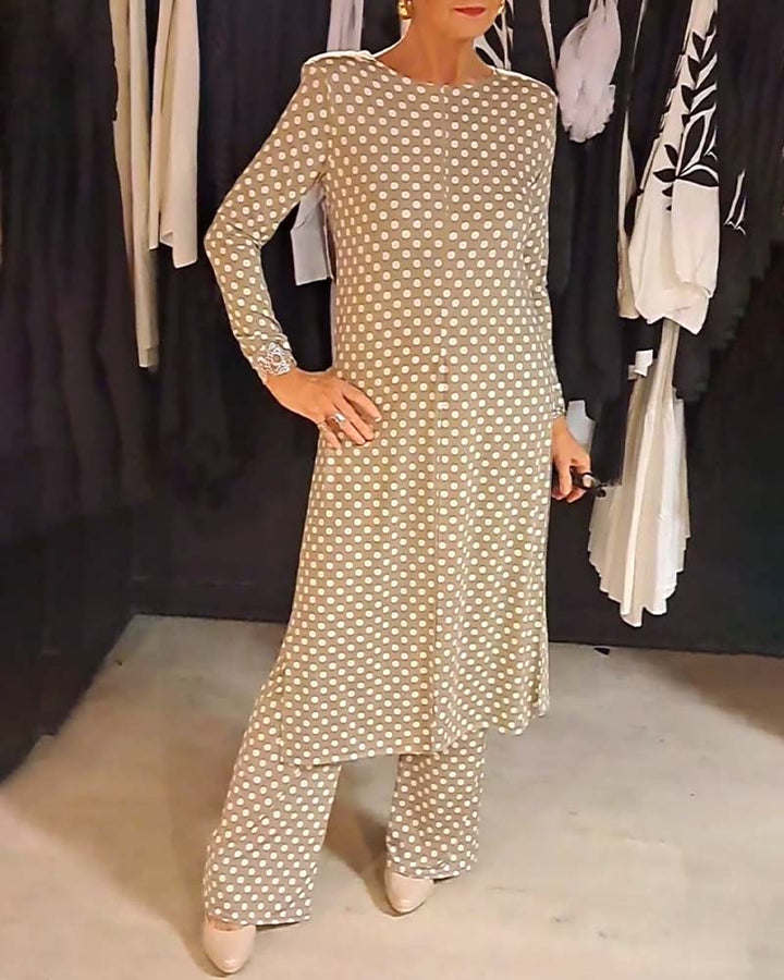 Polka™ | Dot Split Outfit  Women’s Chic Set