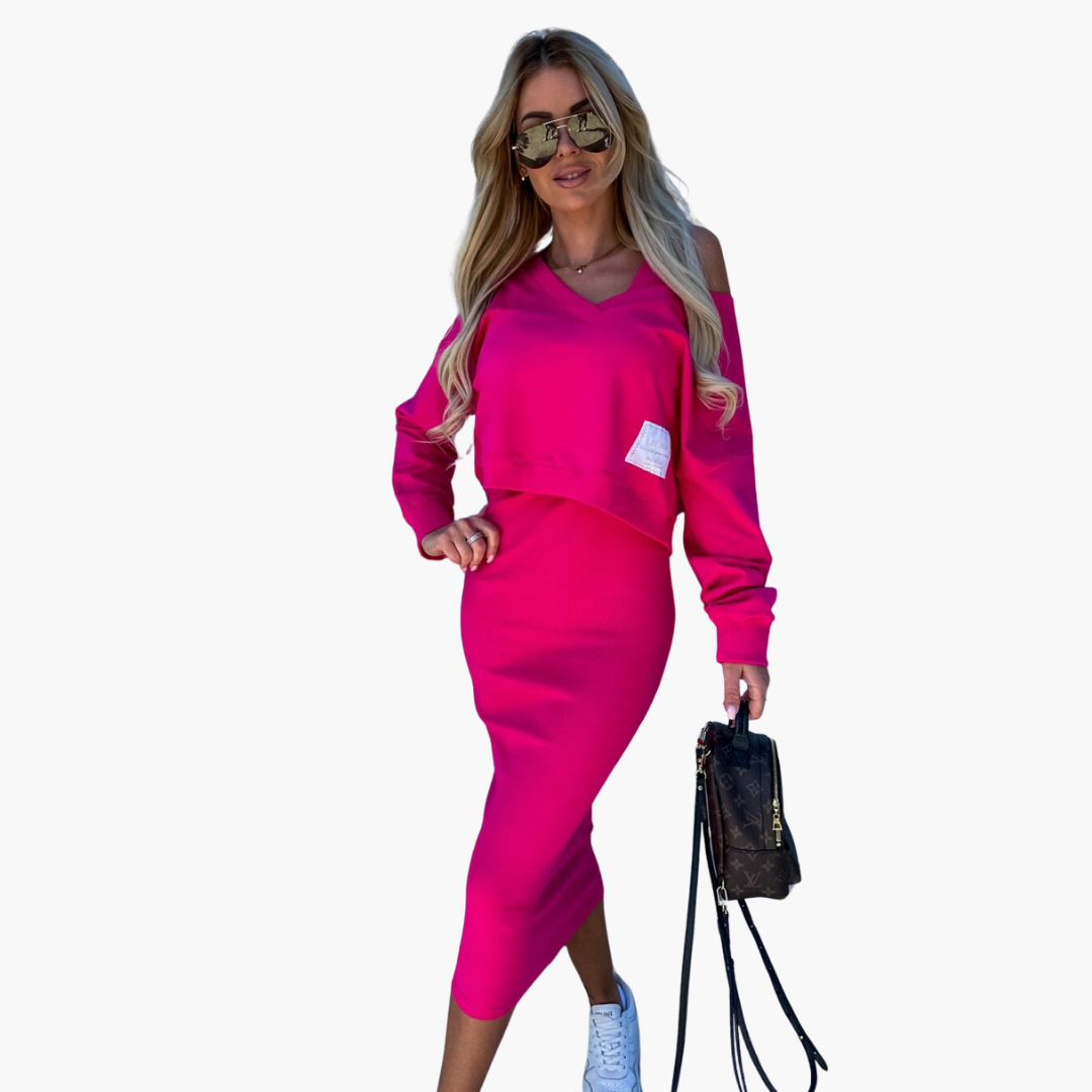Eliza | Casual Sweatshirt and Dress Set