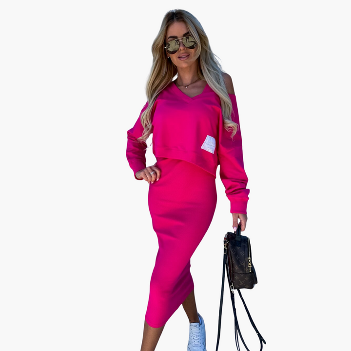 Eliza | Casual Sweatshirt and Dress Set