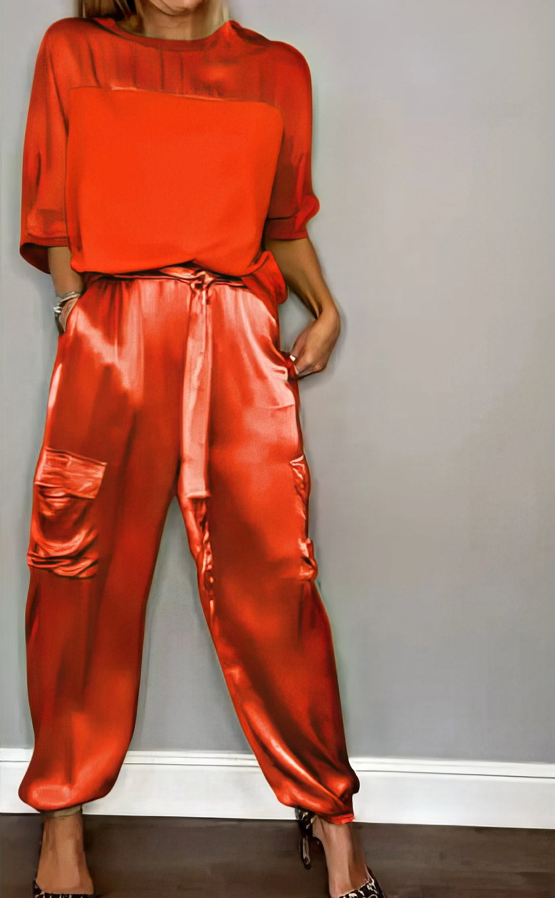Hazel™ | Elegant Satin Two-piece Set